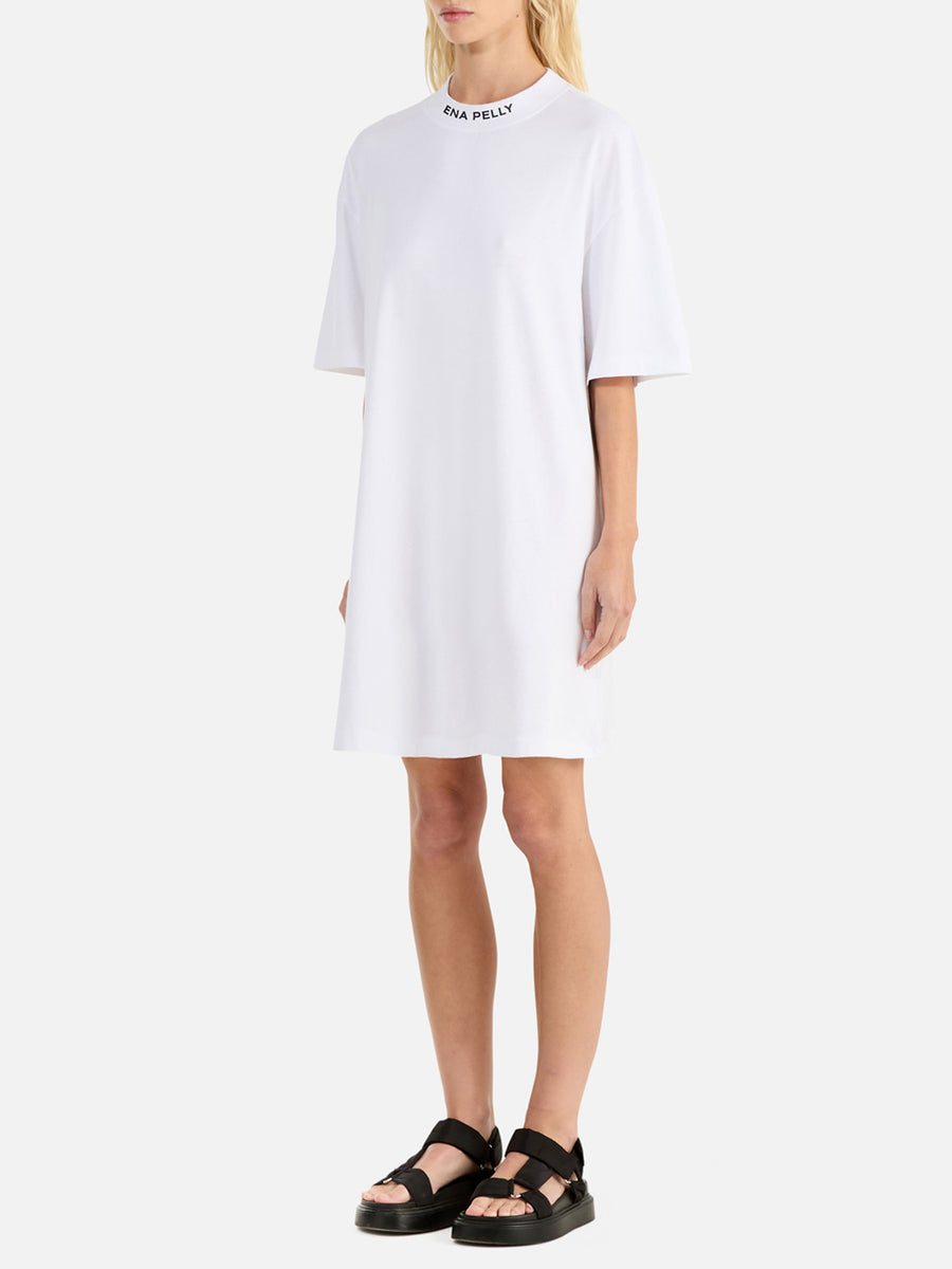 Cassie Tee Dress White