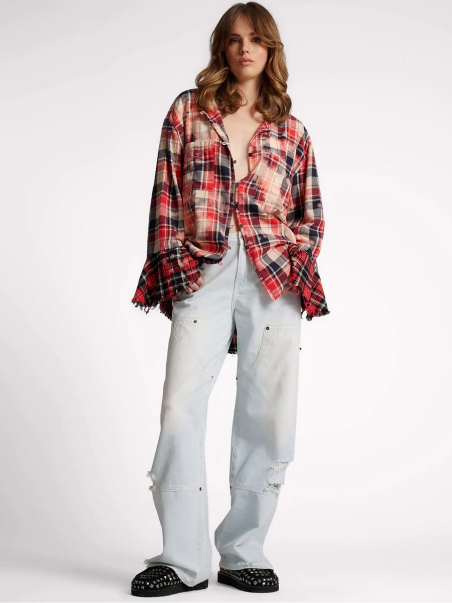 Bleached Check Fantasie Shirt