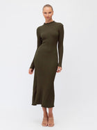 Olive Knit Dress