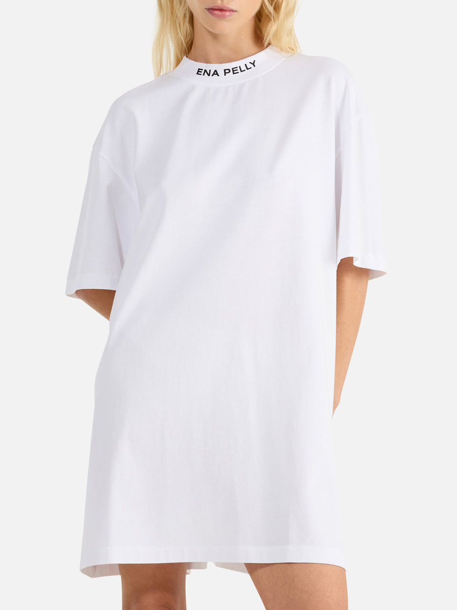 Cassie Tee Dress White