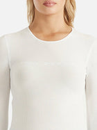 Maeve Mesh Logo Top White