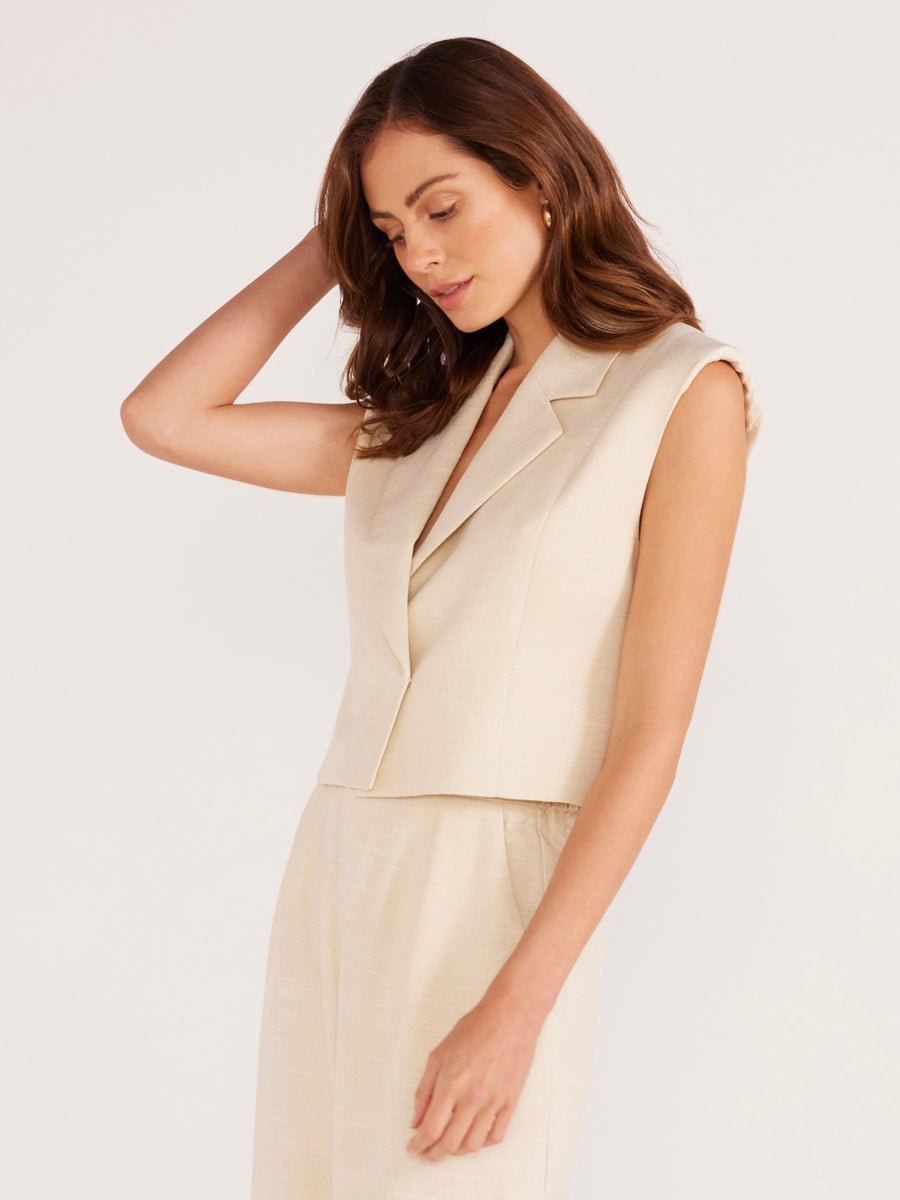 Everly Boxy Blazer Vest