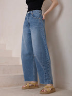 Elisa Barrel Leg Jean Blue