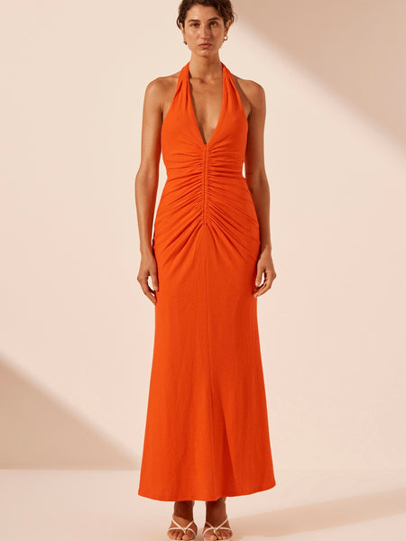 Beau Halter Midi Dress