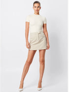 Lourdes Mini Skirt Natural