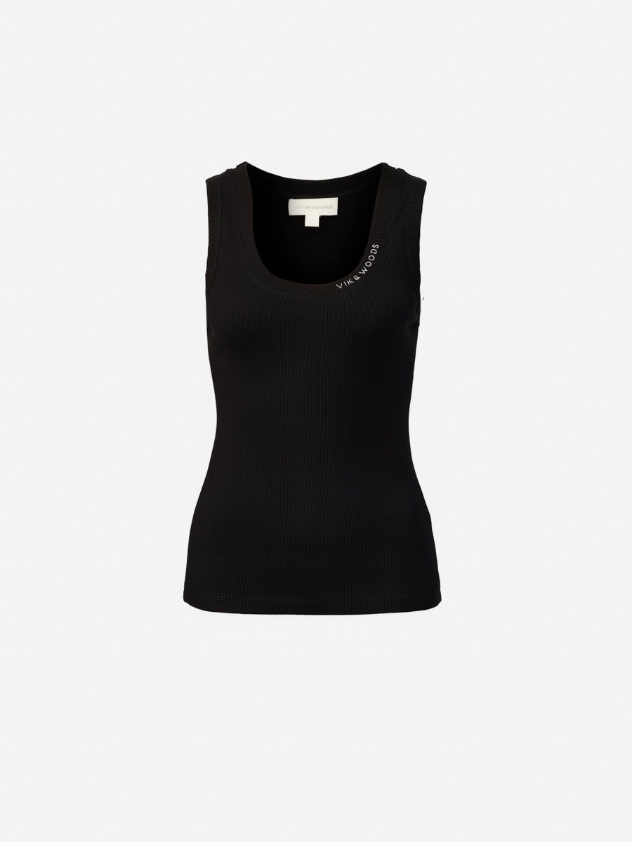 Vik & Woods Tank Black