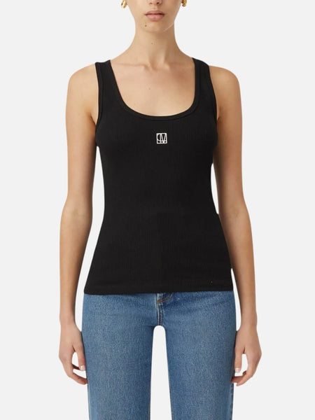 Nora Scoop Neck Tank Black