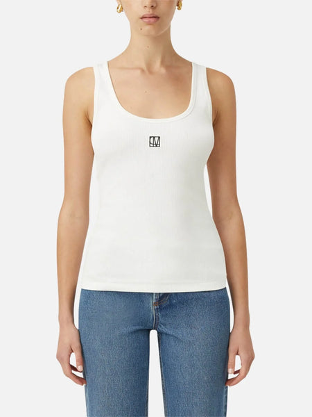 Nora Scoop Neck Tank Soft White