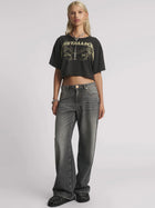 Jacksons Mid Waist Wide Leg Jean