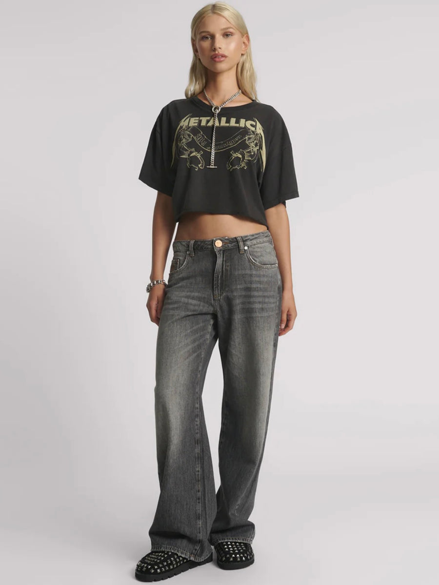 Jacksons Mid Waist Wide Leg Jean