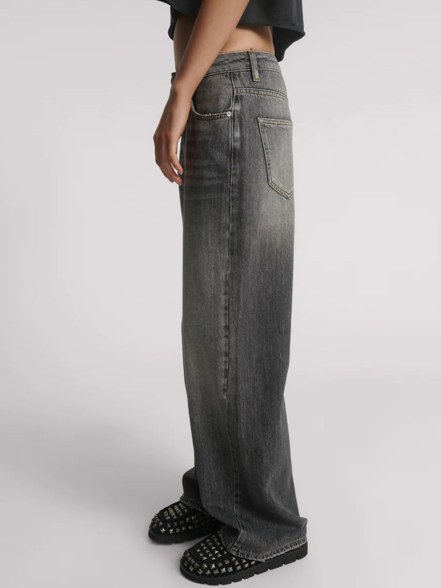 Jacksons Mid Waist Wide Leg Jean