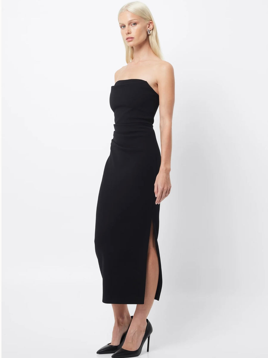 Revere Draped Midi Dress