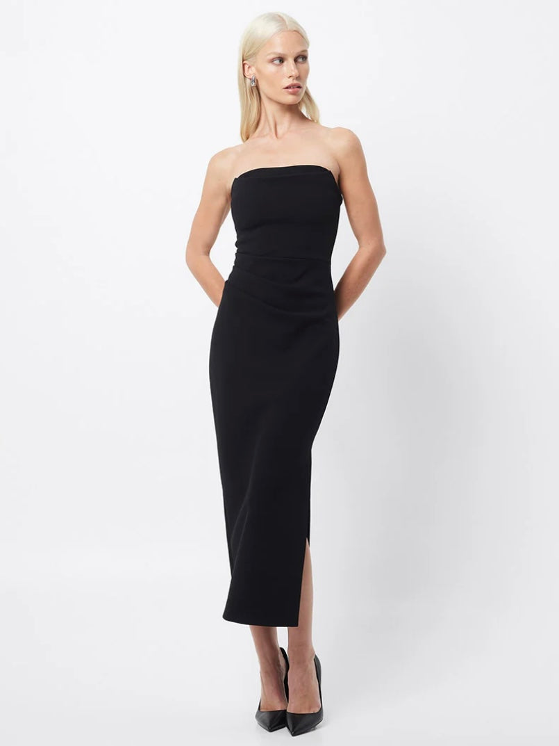 Revere Draped Midi Dress