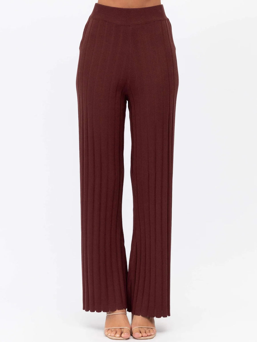 Zuri Knit Pant Chocolate