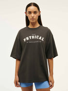 Physical Oversized Tee - Washed Black