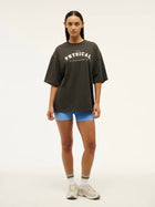 Physical Oversized Tee - Washed Black