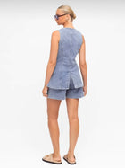 Leni Denim Vest - Light Wash