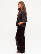 Cora Lace Pant Black