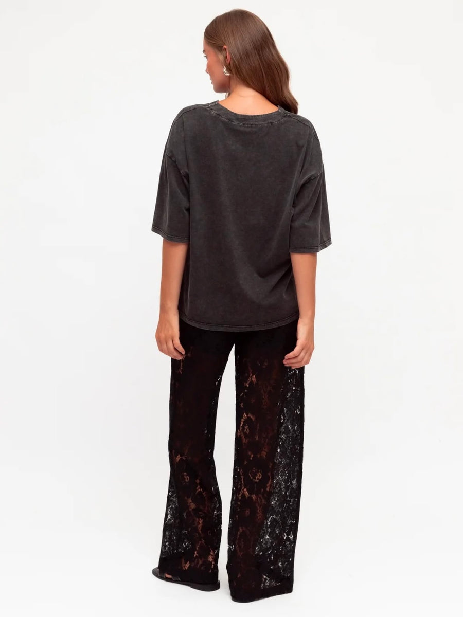 Cora Lace Pant Black