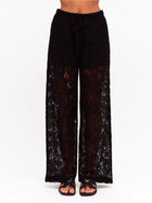 Cora Lace Pant Black