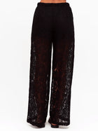 Cora Lace Pant Black