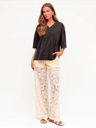 Cora Lace Pant Ivory