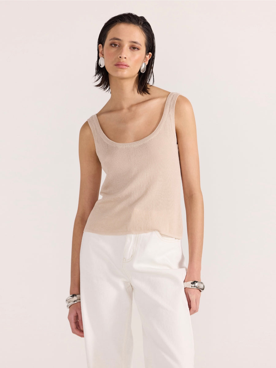 Anna Sheer Knit Tank