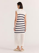 Veda Stripe Knit Midi Dress