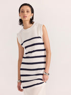 Veda Stripe Knit Midi Dress