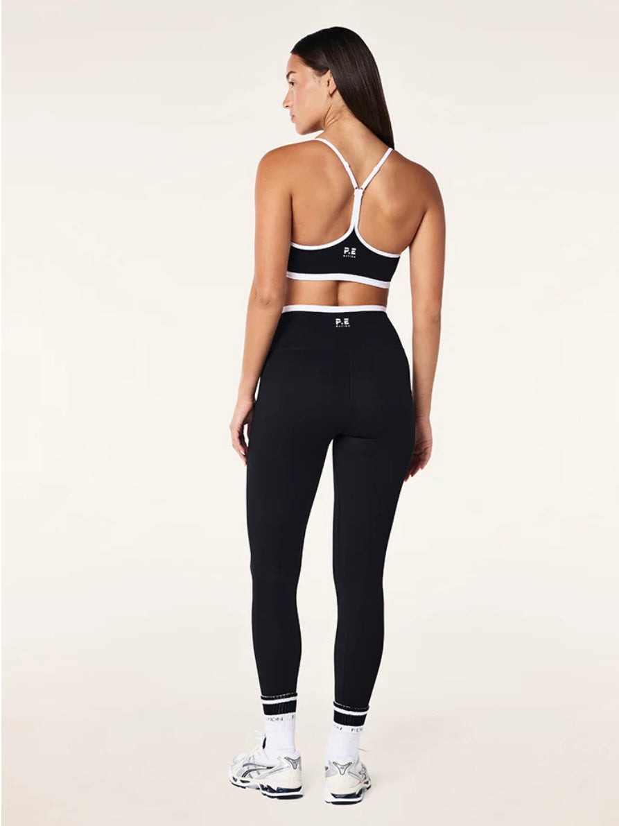 Vita Legging - Black & Optic White