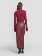 Woods Rib Turtleneck - Sangria