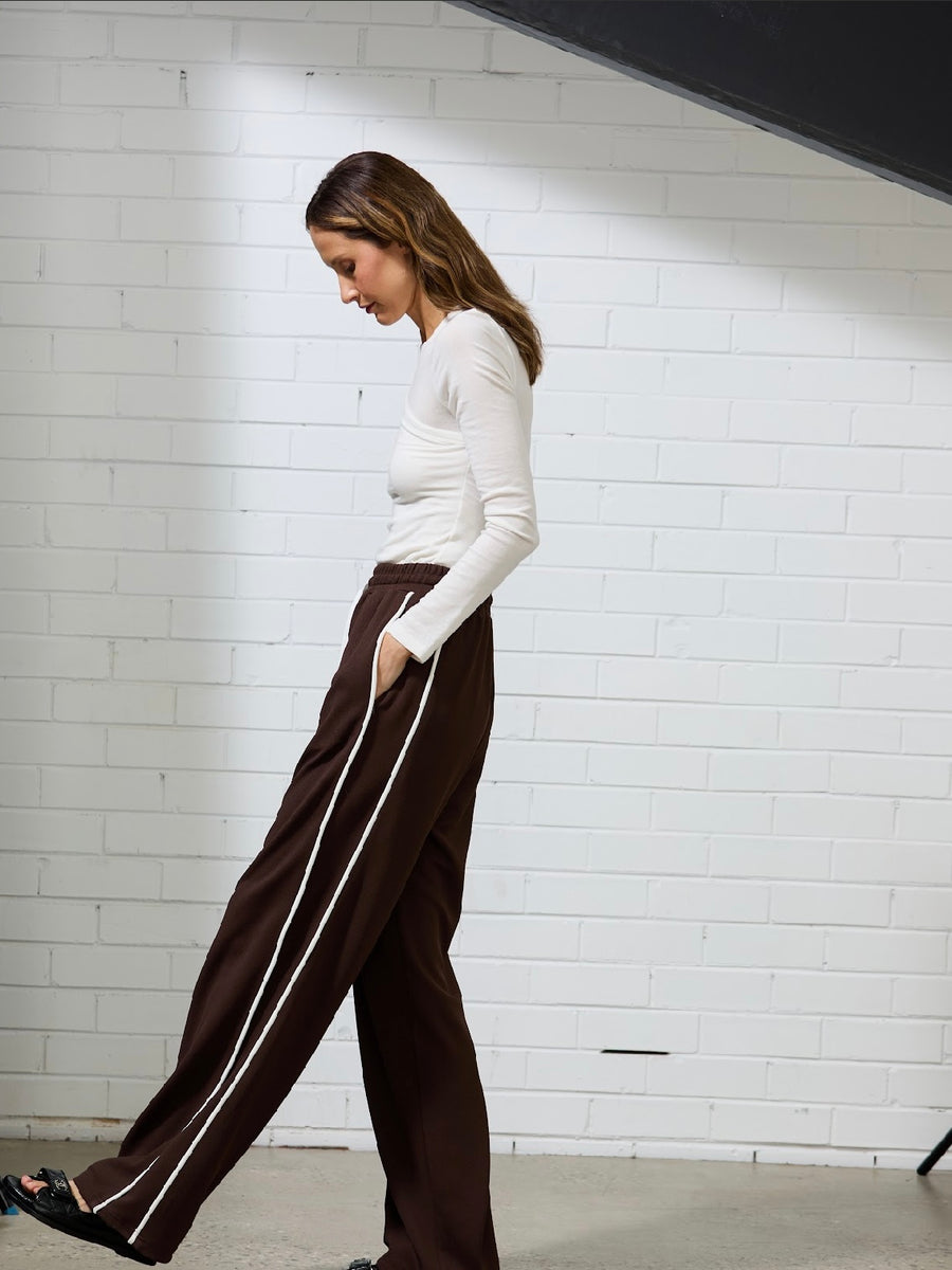 Parker Track Pant - Chocolate