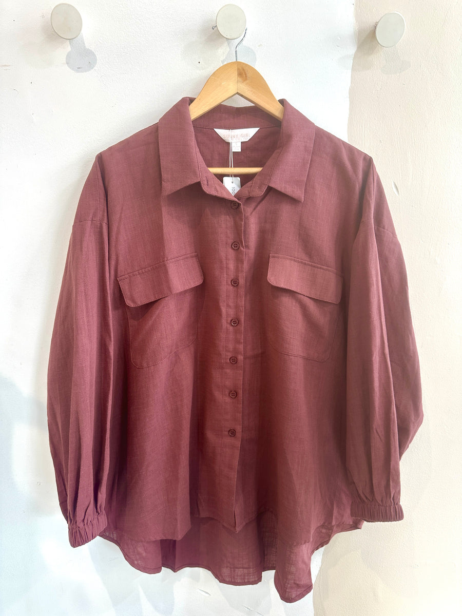 Sadie Shirt - Chocolate