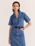 Alden Crop Denim Shirt