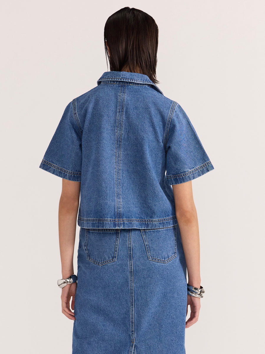 Alden Crop Denim Shirt