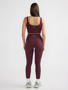 Athleisure Rib Legging - Cherry Cola