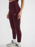 Athleisure Rib Legging - Cherry Cola