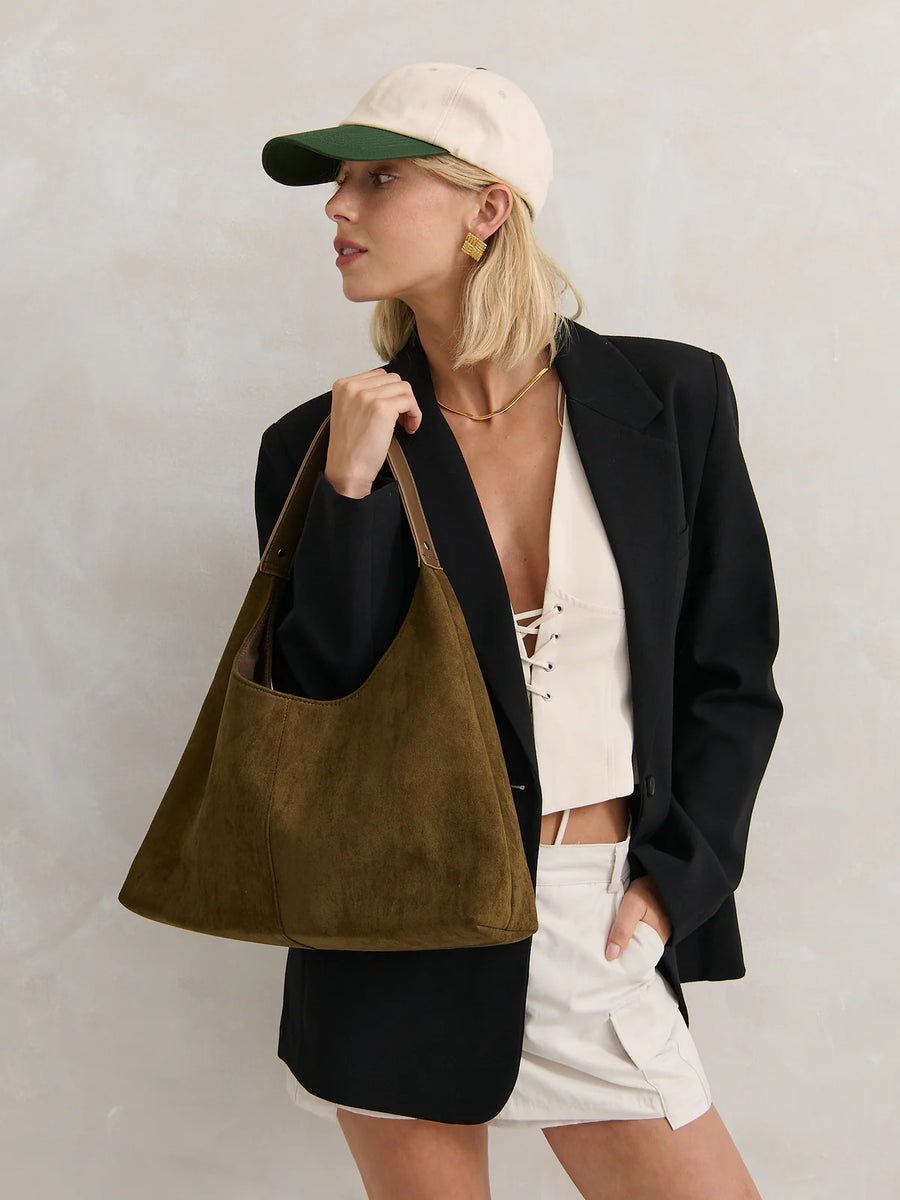 Kenny Suede Bag - Olive