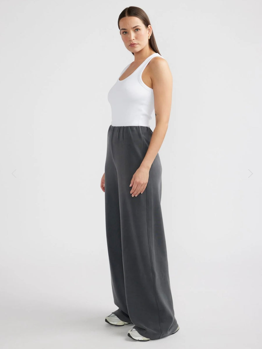 Alessa Relaxed Pant - Charcoal