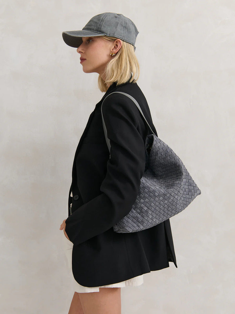 Calla Woven Bag - Grey