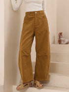 Linna Cord Barrel Leg Jean